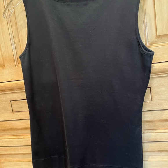 Lafayette 148 black sleeveless shell size S - Picture 2 of 3
